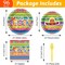96 Pieces Fiesta Party Decorations Mexican Plates Tableware Set for Cinco De Mayo Party Decorations Supplies Mexican Themed Paper Dessert Plates Napkins Forks for 24 Guests Birthday Party Favors